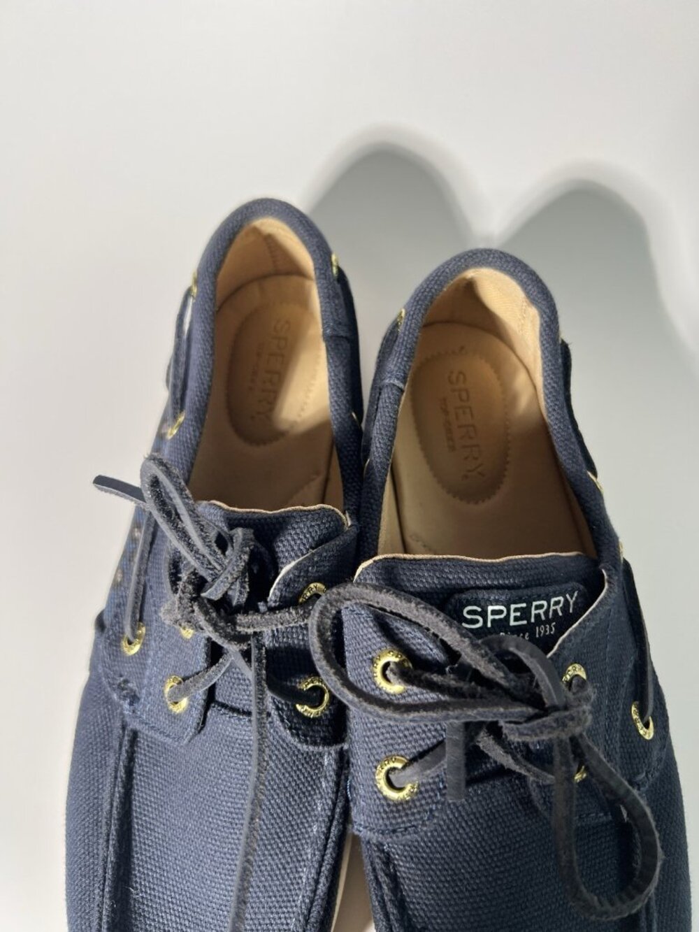 Sperry Koifish Boat Shoes Blue Canvas Women’s Size 8 - Picture 9 of 12